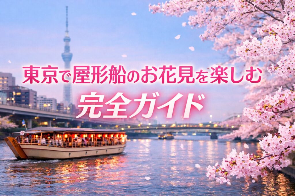 屋形船のお花見は乗合がおすすめ！東京の桜コース・料金相場・注意点まとめ