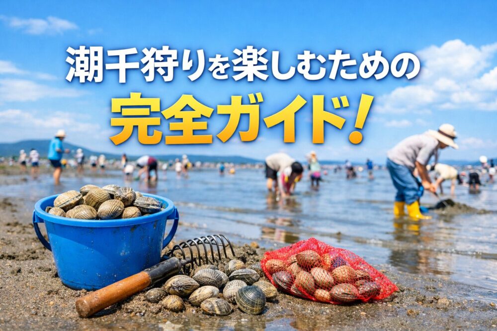 潮干狩りの持ち物から採ってきたアサリの保存法まで徹底解説