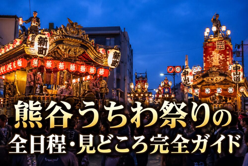 熊谷うちわ祭りの全日程や見どころ完全ガイド