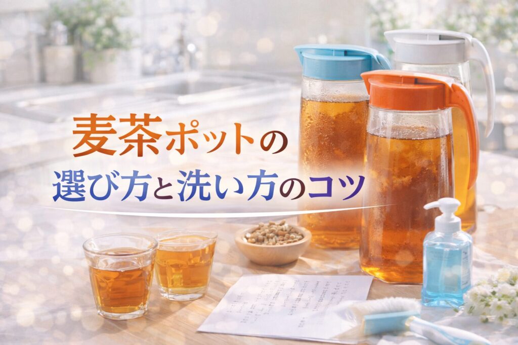 麦茶ポットの選び方と洗い方に困ったあなたのための基礎知識