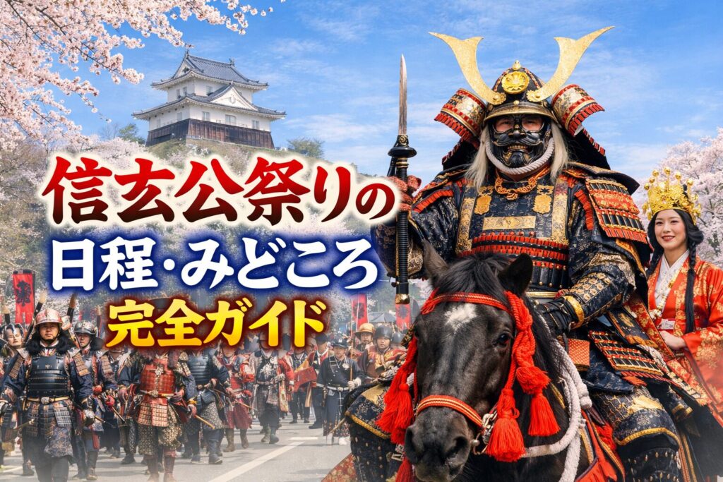 信玄公祭り2026年の日程は？駐車場・交通規制・見どころ完全ガイド