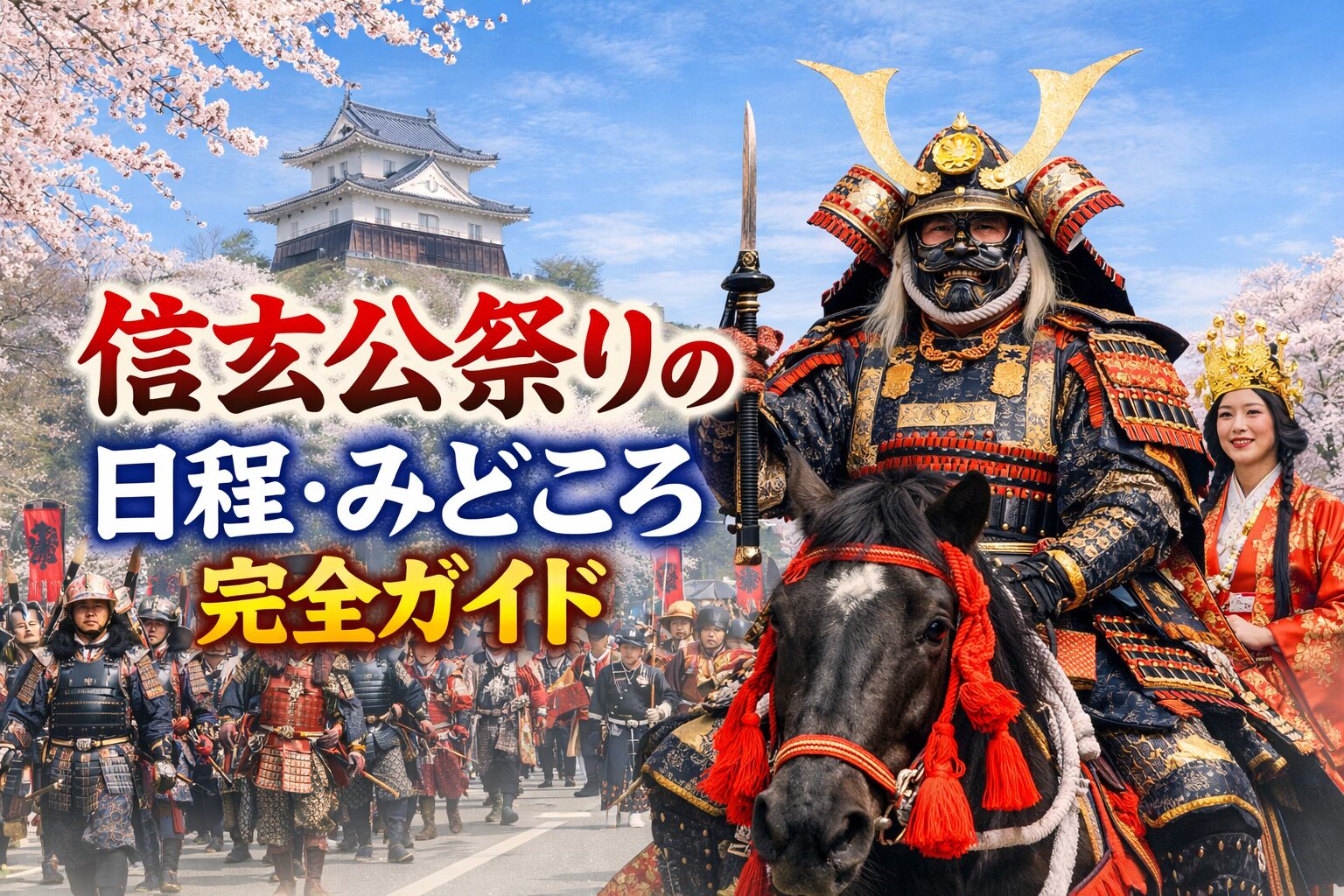 信玄公祭り2026年の日程は？駐車場・交通規制・見どころ完全ガイド
