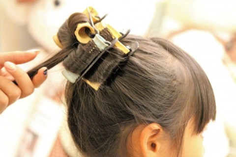 七五三の髪型で3歳女の子の簡単なやり方 ヘアアレンジのコツ