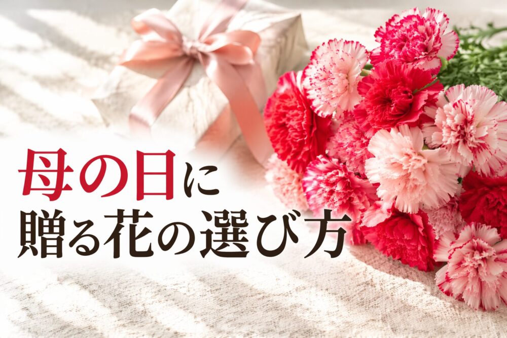 母の日に贈る花の選び方