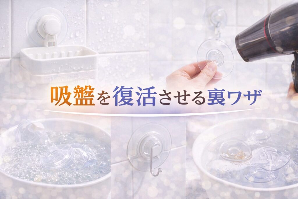 吸盤を復活させる裏ワザ【熱湯】と【ハンドクリーム】両方やってみた