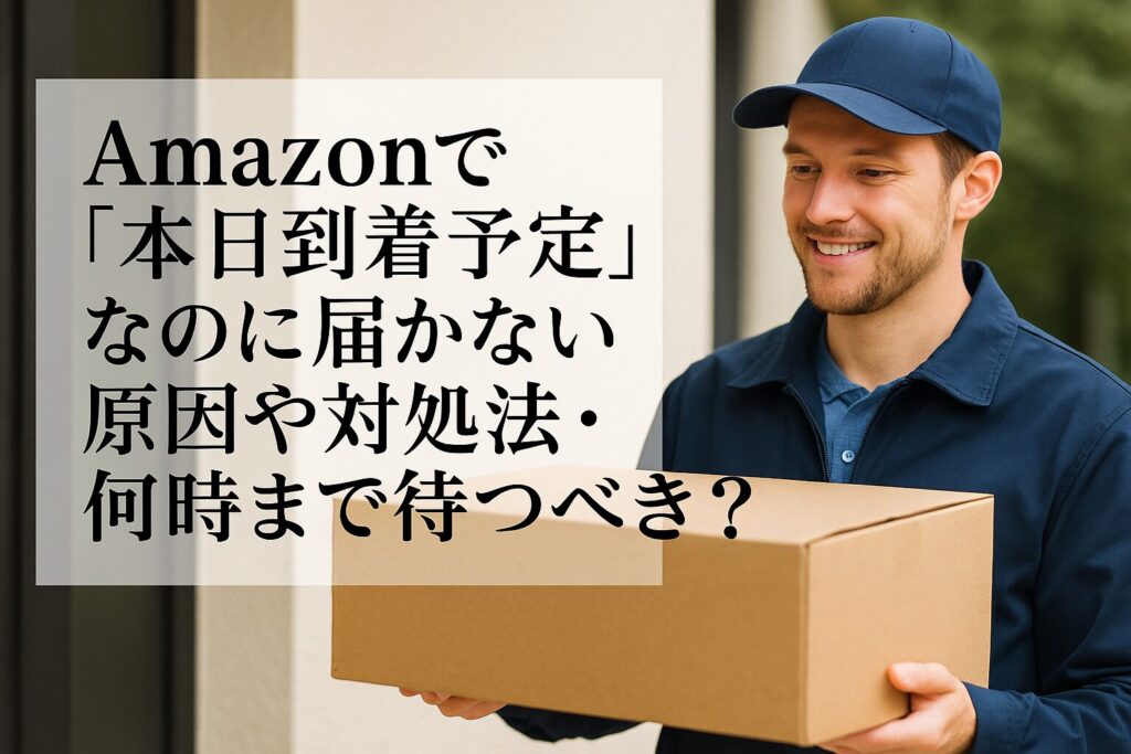 Amazonで『本日到着予定』なのに届かない原因や対処法・何時まで待つべき？