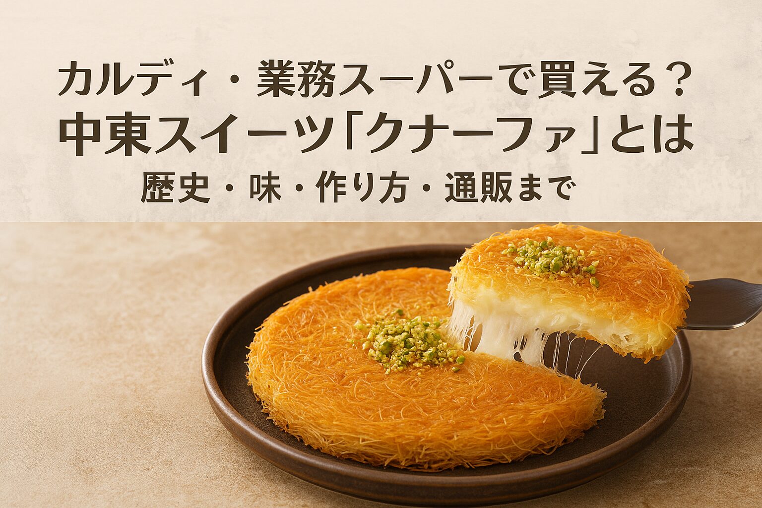 クナーファはカルディや業務スーパーで買える?