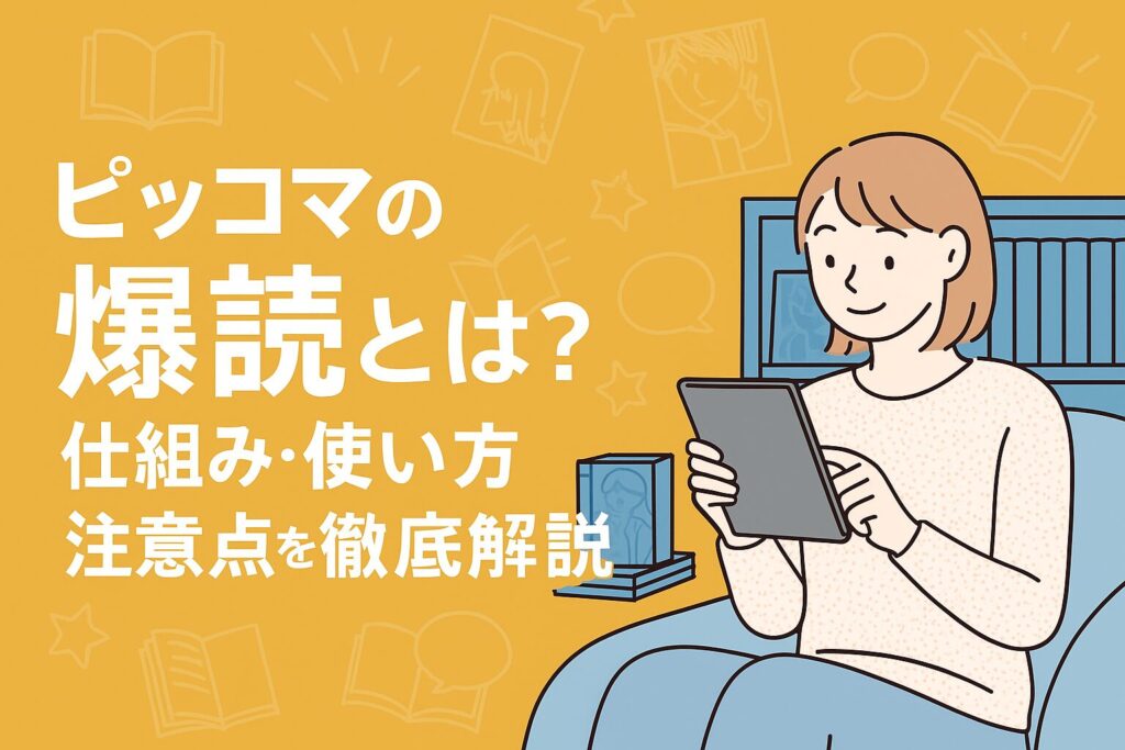ピッコマの爆読とは？待てば¥0との違いや使い方と仕組みを徹底解説