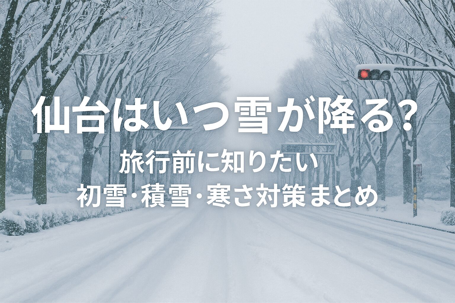 仙台に雪はいつから降る？旅行前に知りたい初雪・積雪・寒さ対策まとめ