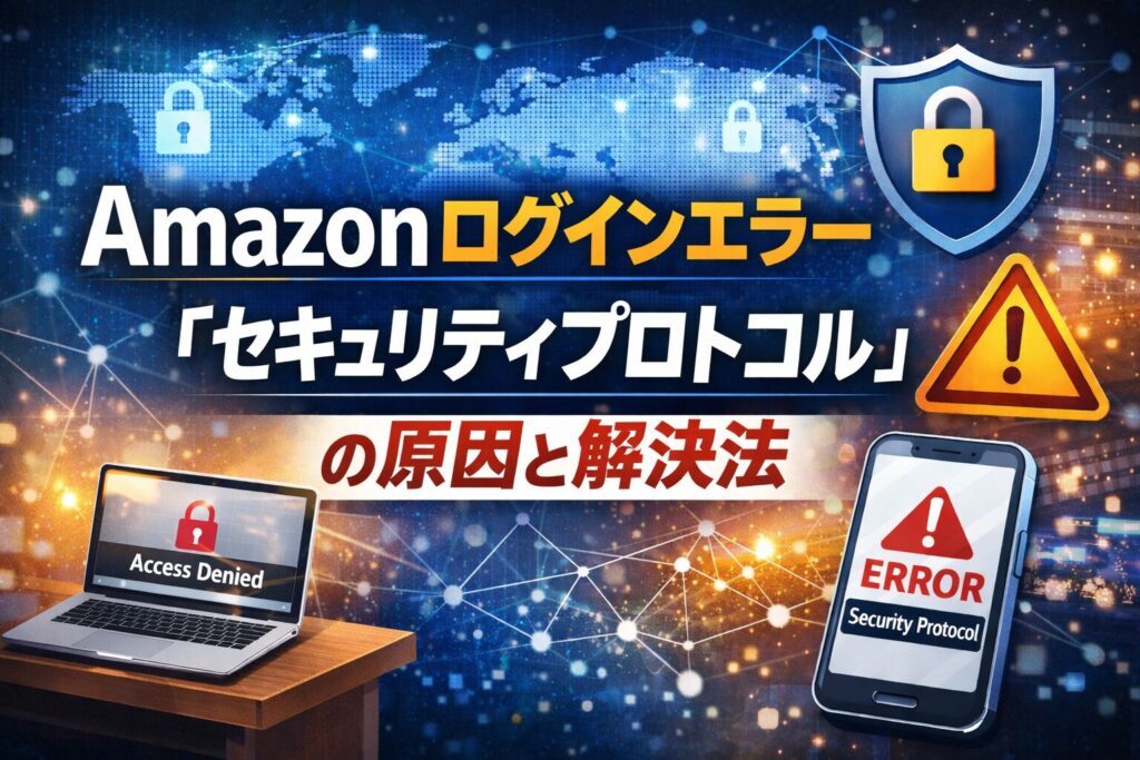 【2025年最新版】Amazonログインエラー「セキュリティプロトコル」の原因と今すぐ直す方法