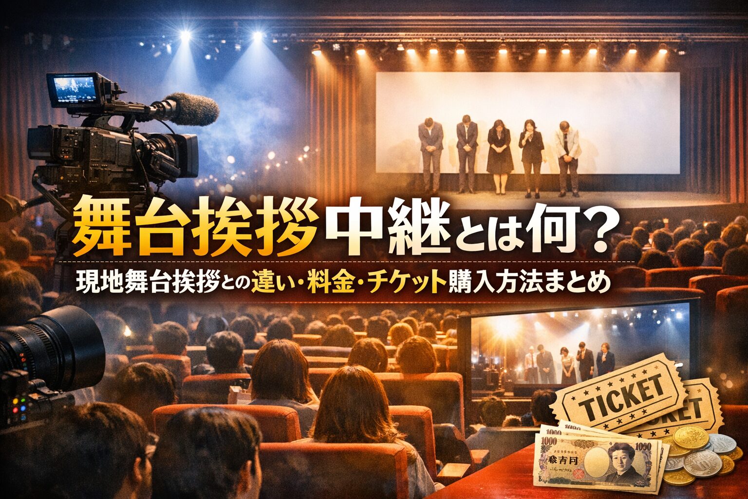 舞台挨拶中継とは何?現地舞台挨拶との違い・料金・チケット購入方法まとめ