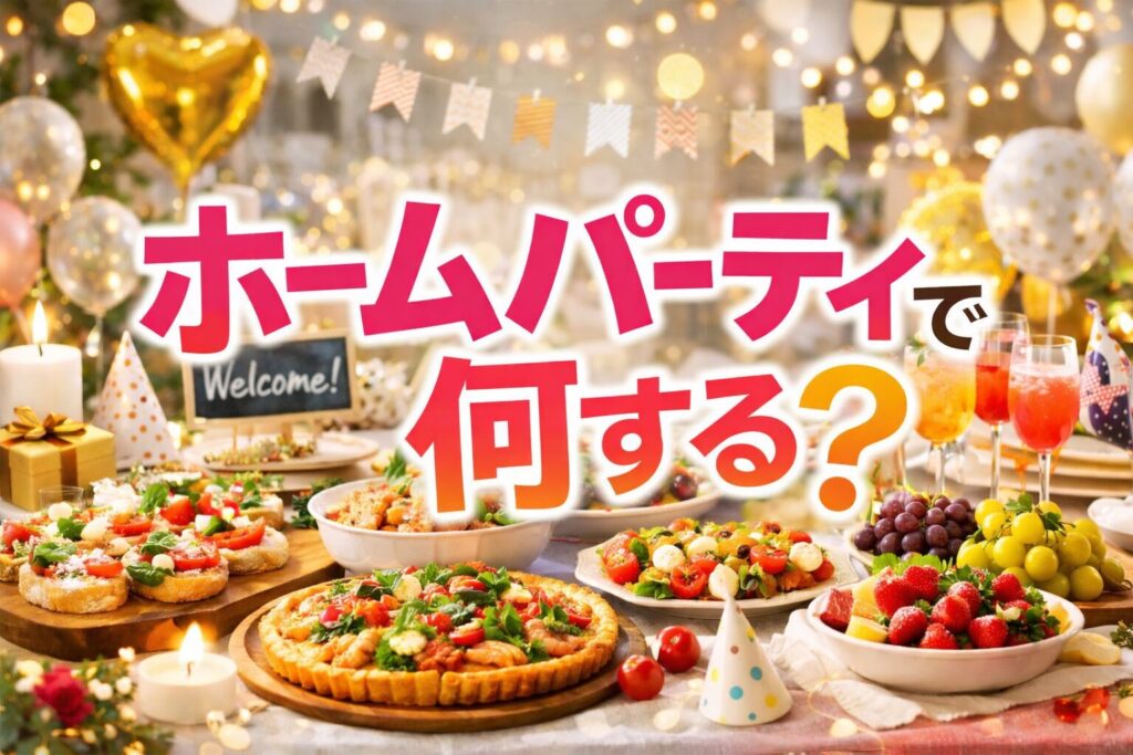 ホームパーティで何する？企画や料理・演出で失敗しないアイデア集