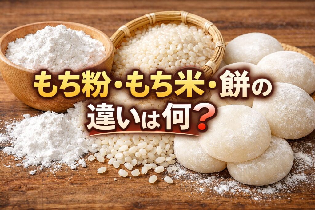 もち粉・もち米・餅の違いを徹底比較！餅が高い理由と失敗しない使い分け