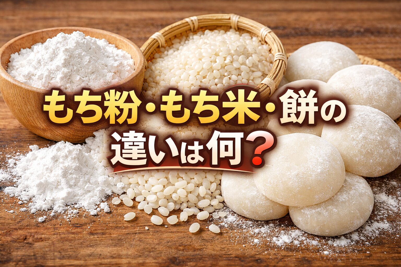 もち粉・もち米・餅の違いを徹底比較！餅が高い理由と失敗しない使い分け