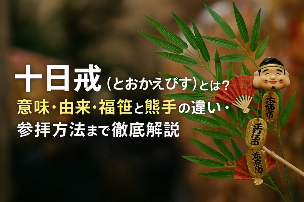 十日戎(とおかえびす)とは?意味・由来・福笹と熊手の違い・参拝方法までやさしく解説