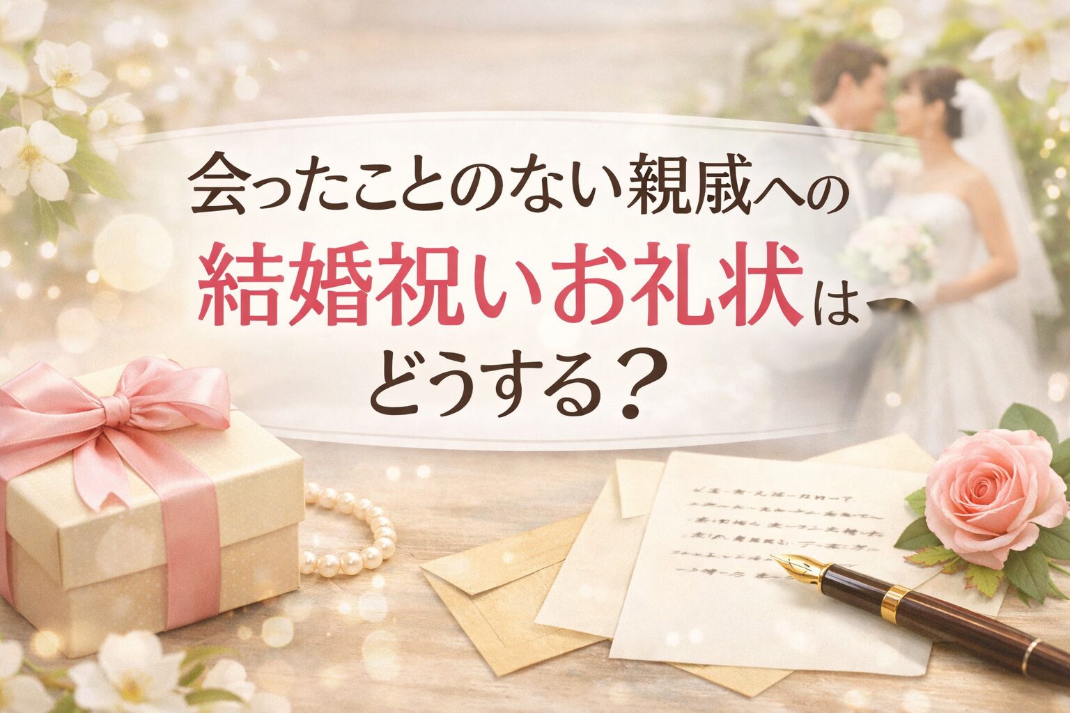 会ったことのない親戚への結婚祝いお礼状！マナー・書き方・文例を完全解説