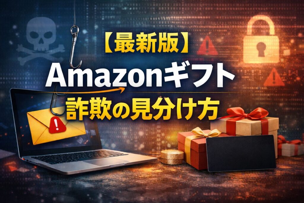 Amazonギフト詐欺の見分け方！偽メール・SMS・本物確認・踏んだ時の対処法