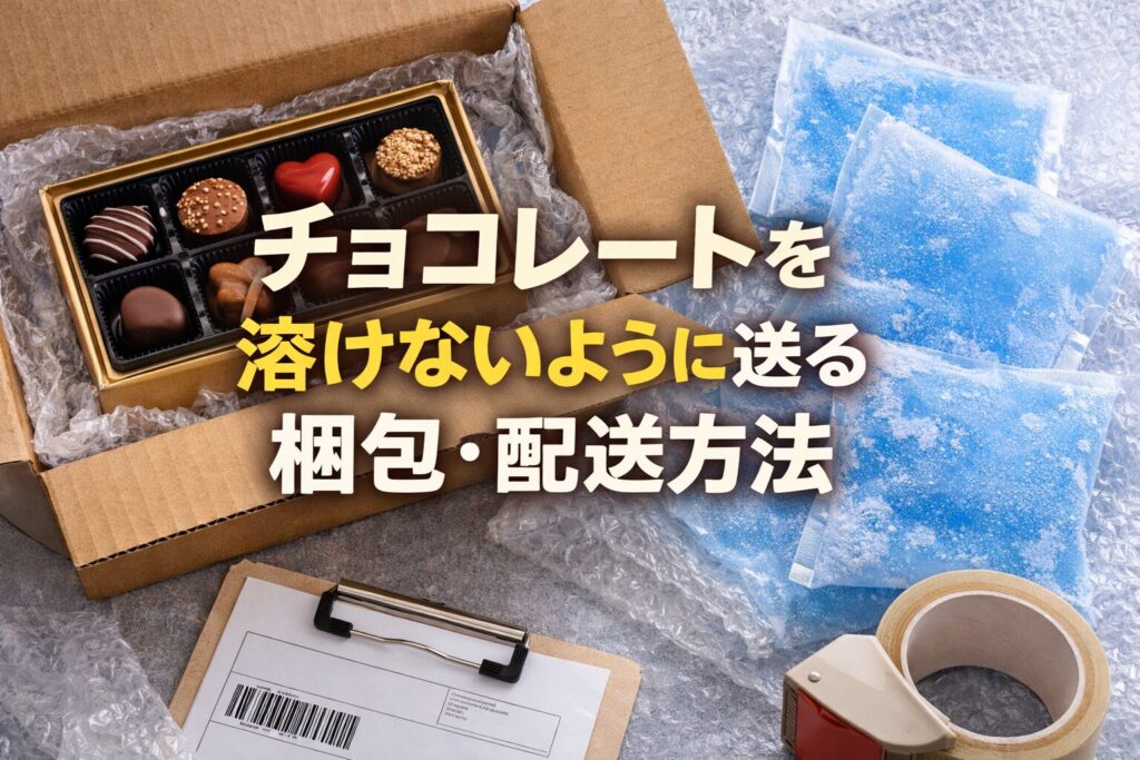 チョコレートを郵送しても溶けない？気温別の送り方・梱包・配送方法を完全解説