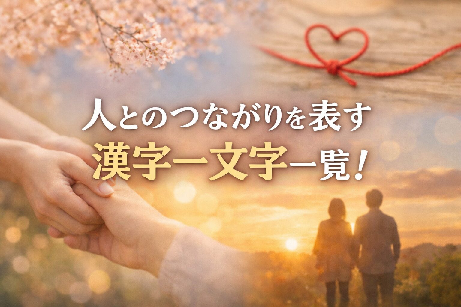 人とのつながりを表す漢字一文字一覧！意味・由来・選び方まで完全ガイド