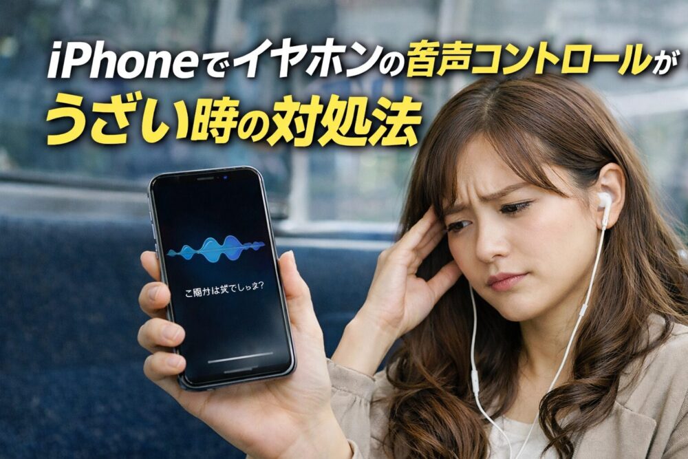 iPhoneでイヤホンの音声コントロールがうざい！勝手に起動する原因と今すぐ止める方法