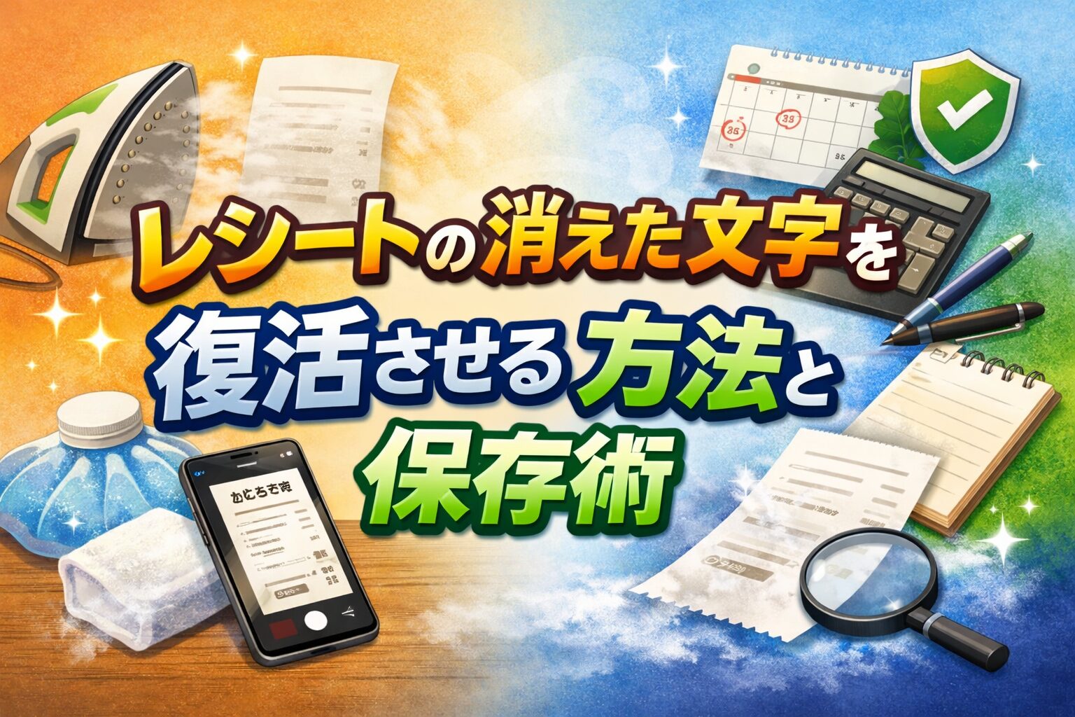 レシートの文字が消えた？復活させる方法と長持ち保存術を徹底解説