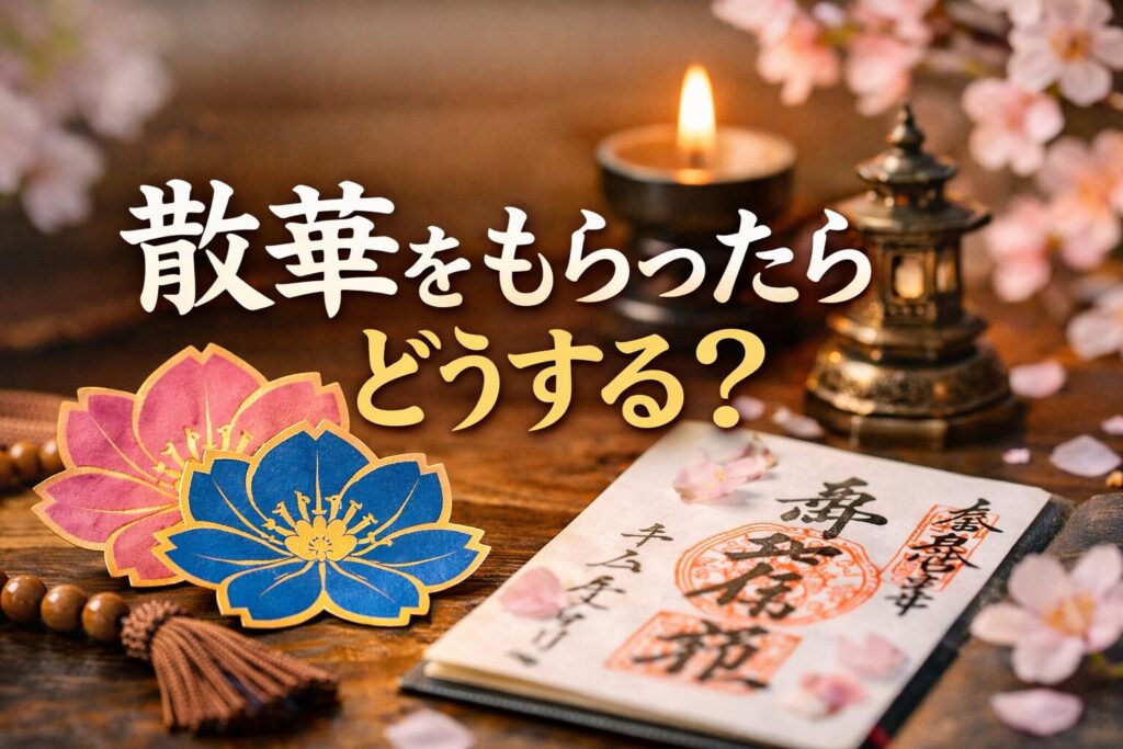 散華をもらった意味とは？正しい扱い方・飾り方・処分方法と知られざるご利益