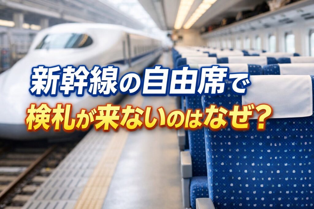 新幹線の自由席で検札が来ない理由はこれ！無賃になる？バレる？不安を解消
