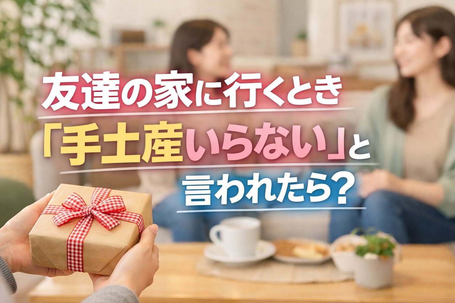 友達の家に行くとき「手土産いらない」と言われたら？迷わない大人の対応マナー