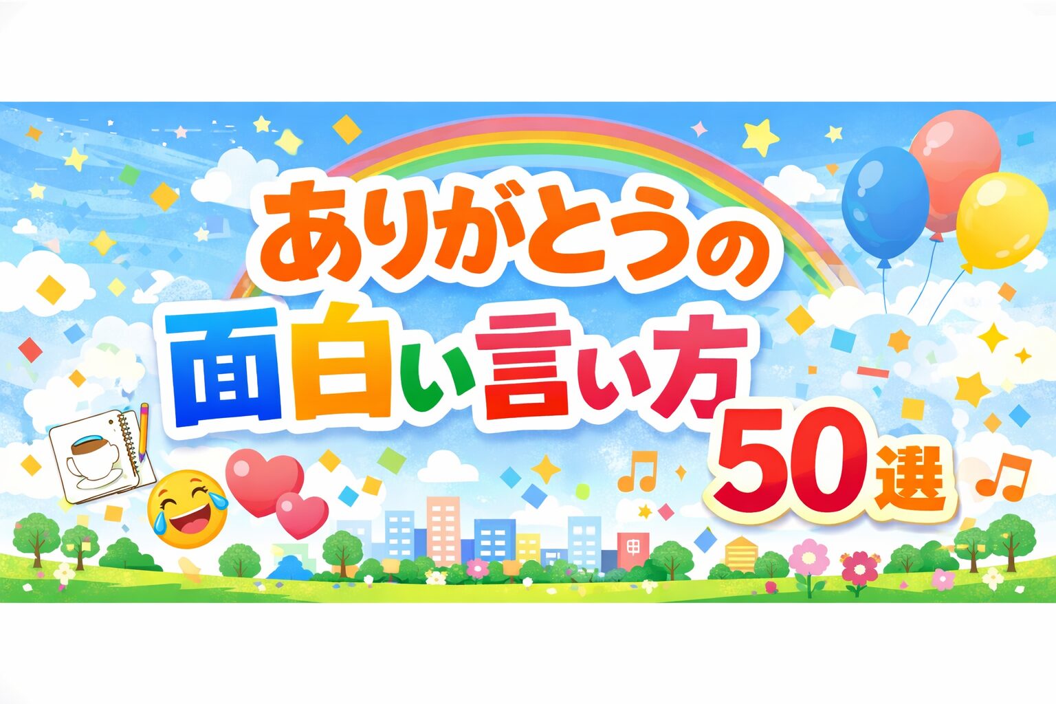 ありがとうの面白い言い方50選！使える例文＆笑顔が生まれるユーモア表現集