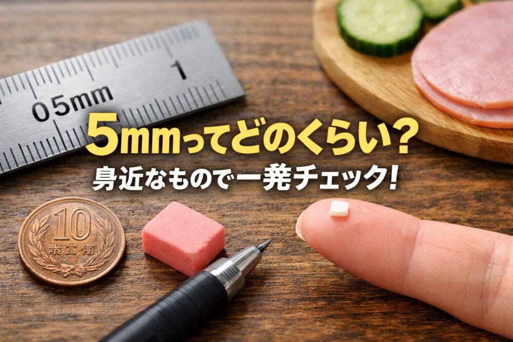 5mmってどのくらい？身近なもので一発チェック！スマホで測る方法も