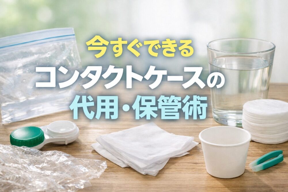 コンタクトケースの代用アイデア7選！今すぐ家にあるもので保管する方法