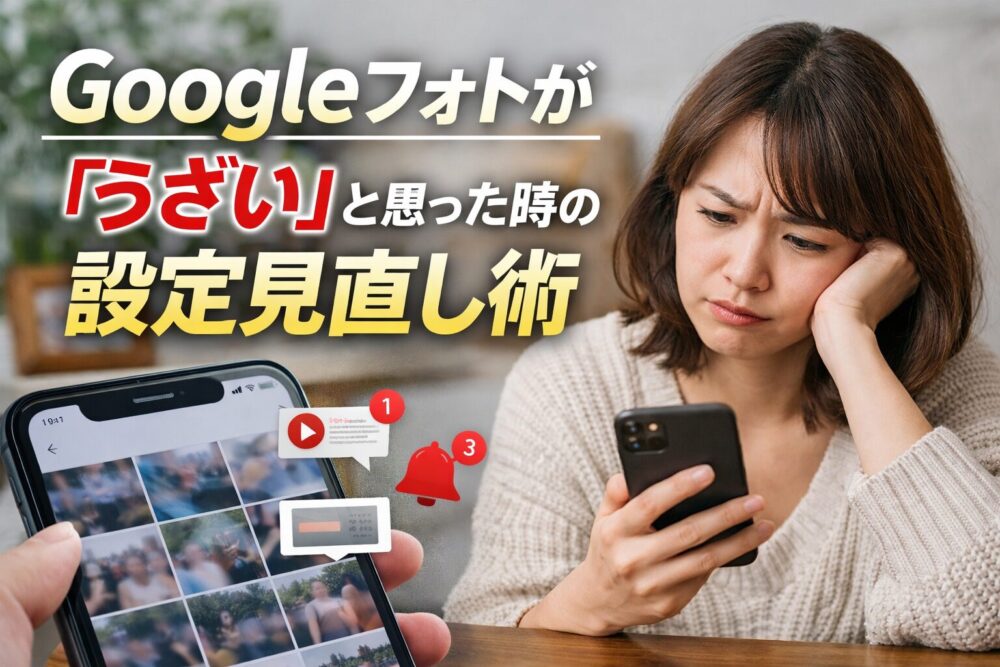 Googleフォトがうざいと感じたら設定を見直そう！おせっかい機能をオフにする方法まとめ