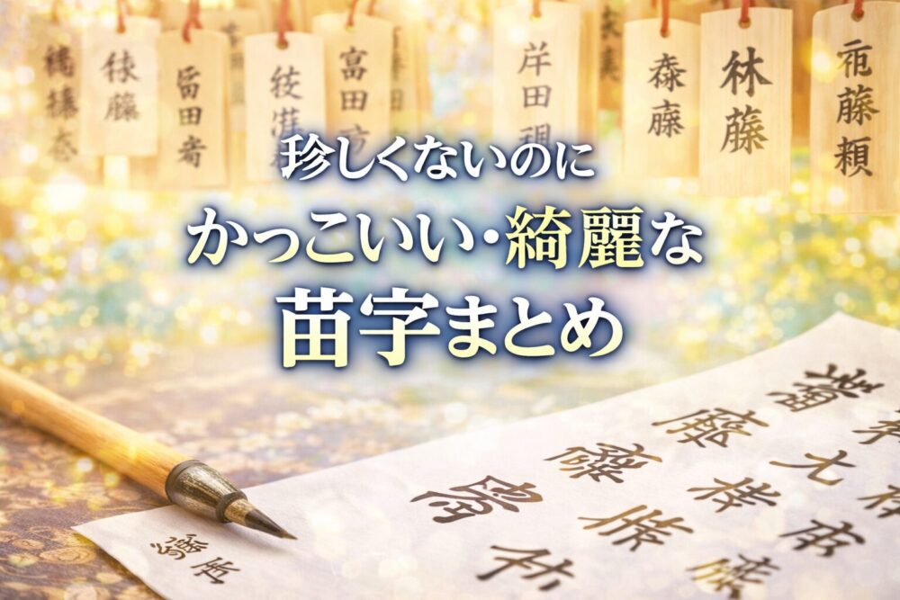 珍しくないのにかっこいい・綺麗な苗字!男女別・印象別まとめ