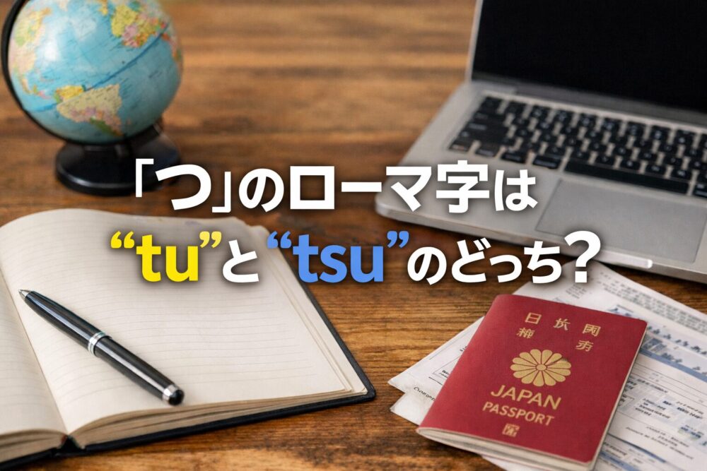 「つ」のローマ字は「tu」と「tsu」どっちが正しい？違いと使い分け！