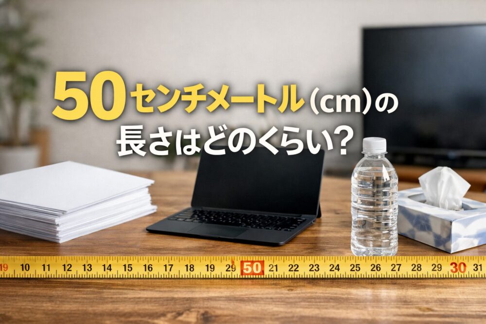 50cmはどのくらい?身近なもので一瞬で分かる目安11選