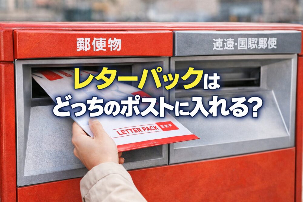 レターパックはどっちのポストに入れるのか疑問を解決