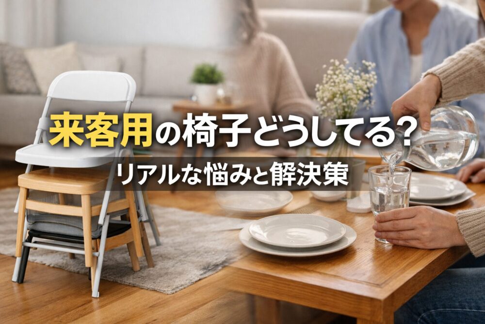 来客用の椅子どうしてる？リアルな悩みと解決策