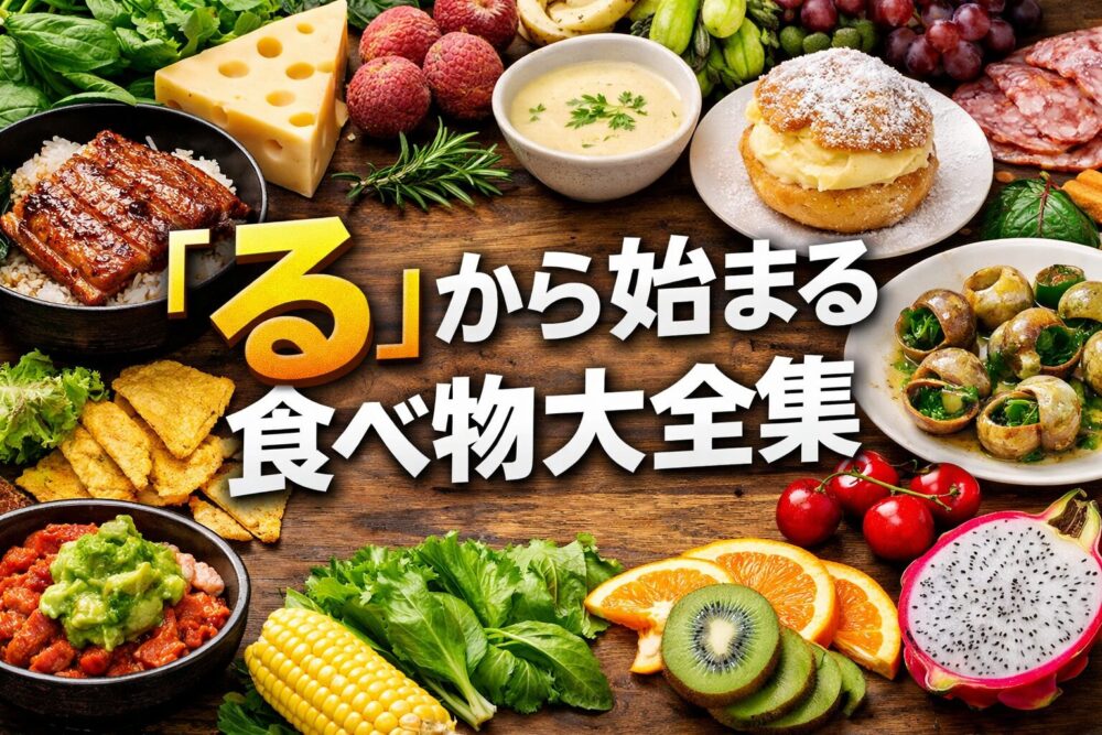 「る」から始まる食べ物を詳しく紹介