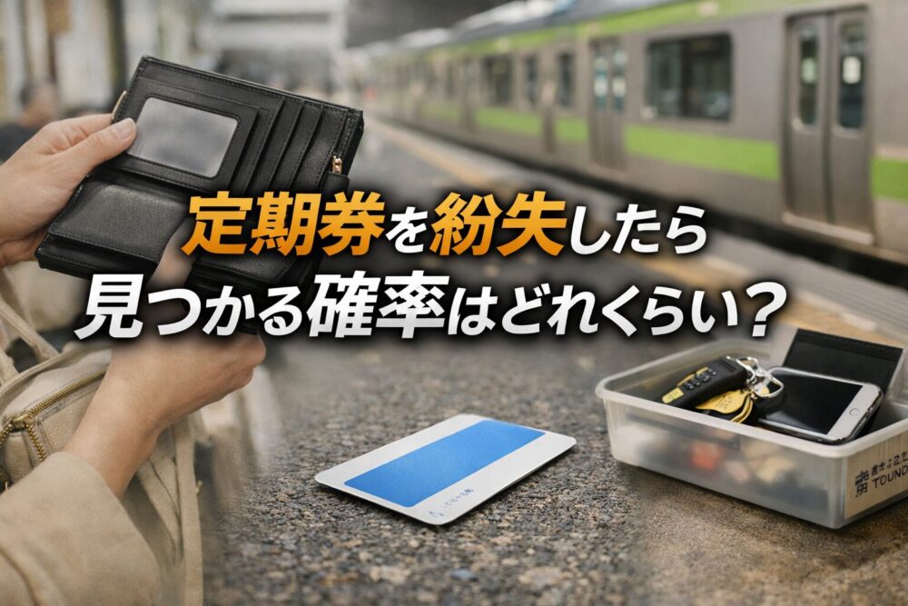 定期券を紛失したら見つかる確率は？無くしたときの対処法と再発行の手順