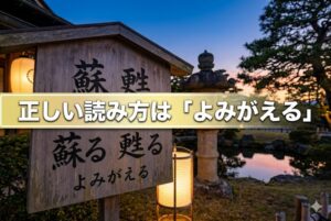 「蘇る」と「甦る」意味・使い分けの違い!どっちを使うのが正しい?