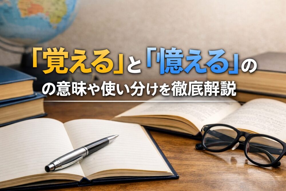「覚える」と「憶える」の意味や使い分けを徹底解説