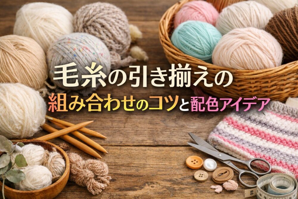 毛糸の引き揃えの組み合わせのコツと配色アイデア