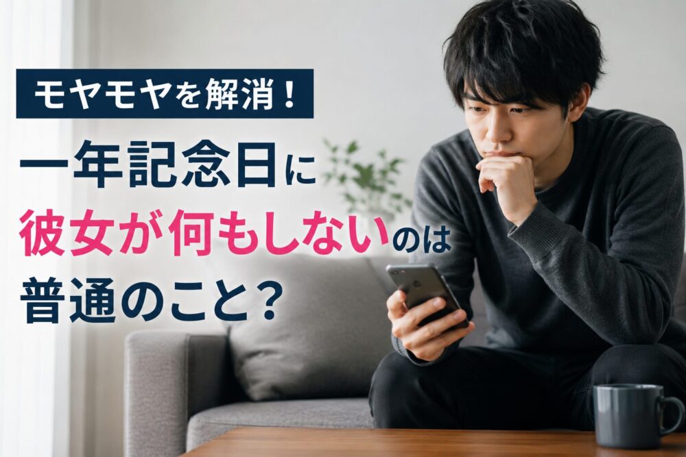 一年記念日に彼女が何もしないのは普通のことなのか