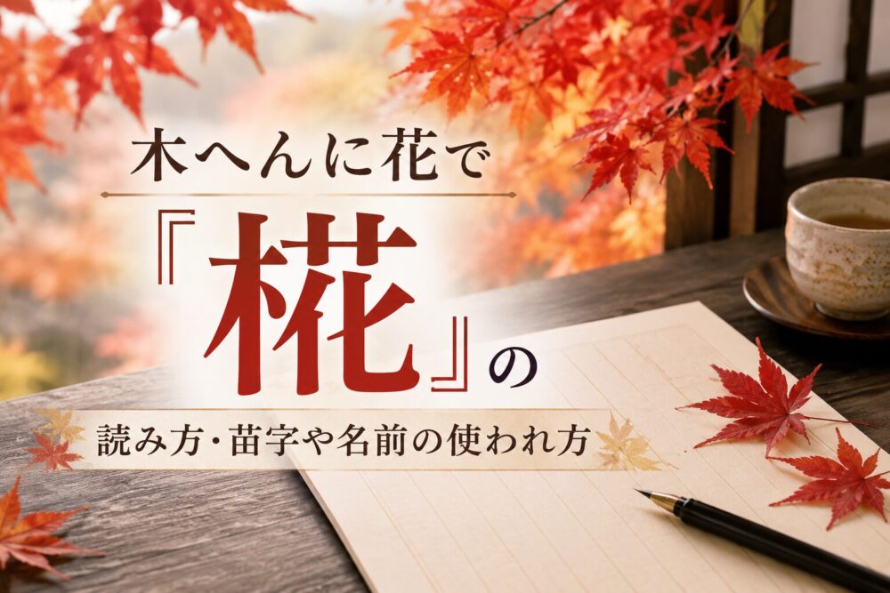 木へんに花で「椛」の読み方・苗字や名前の使われ方