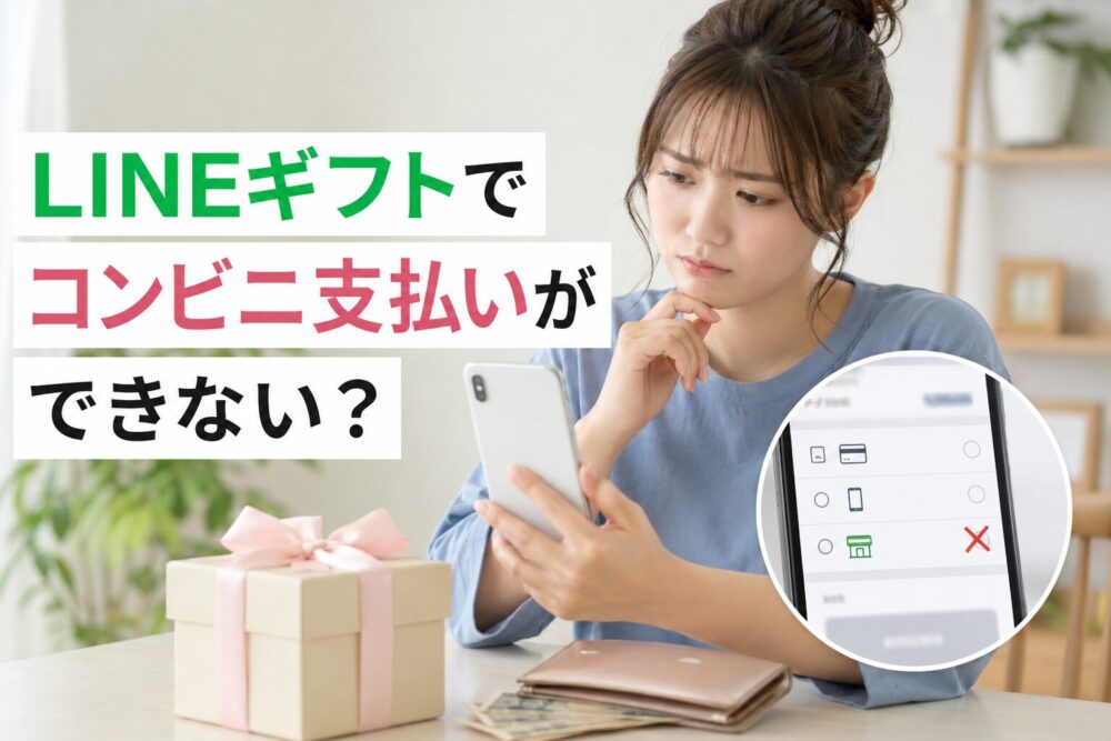 LINEギフトでコンビニ支払いができない原因と代替方法