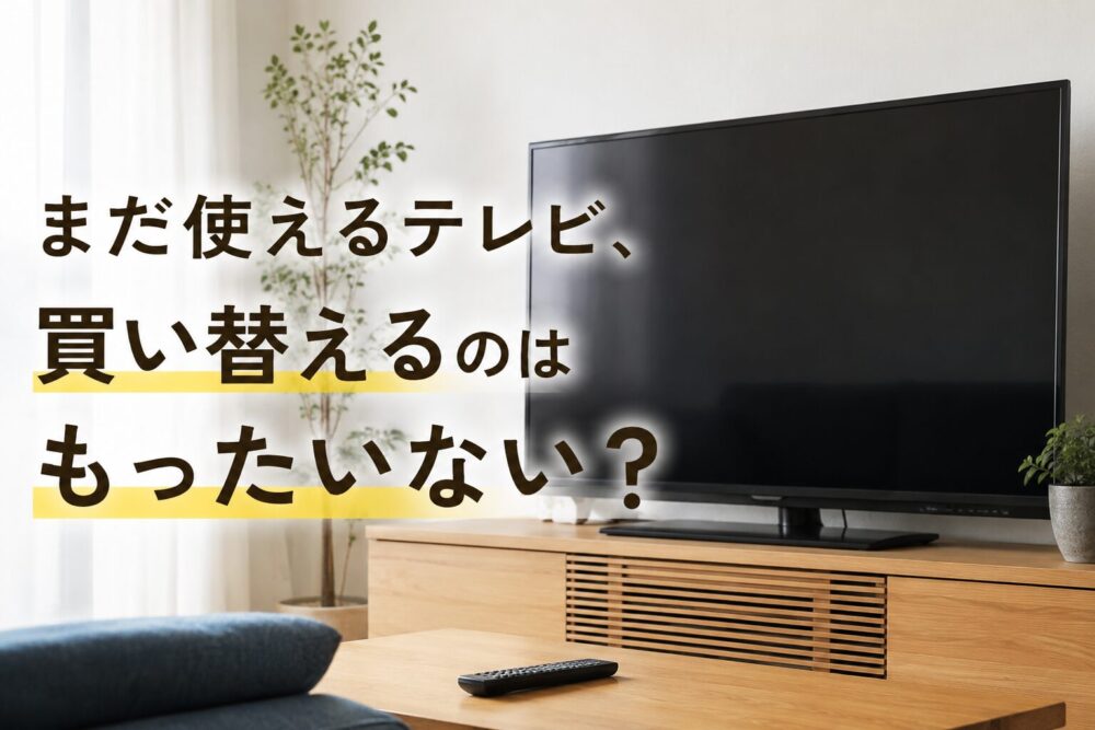 テレビの買い替えをもったいないと思っている人への完全ガイド