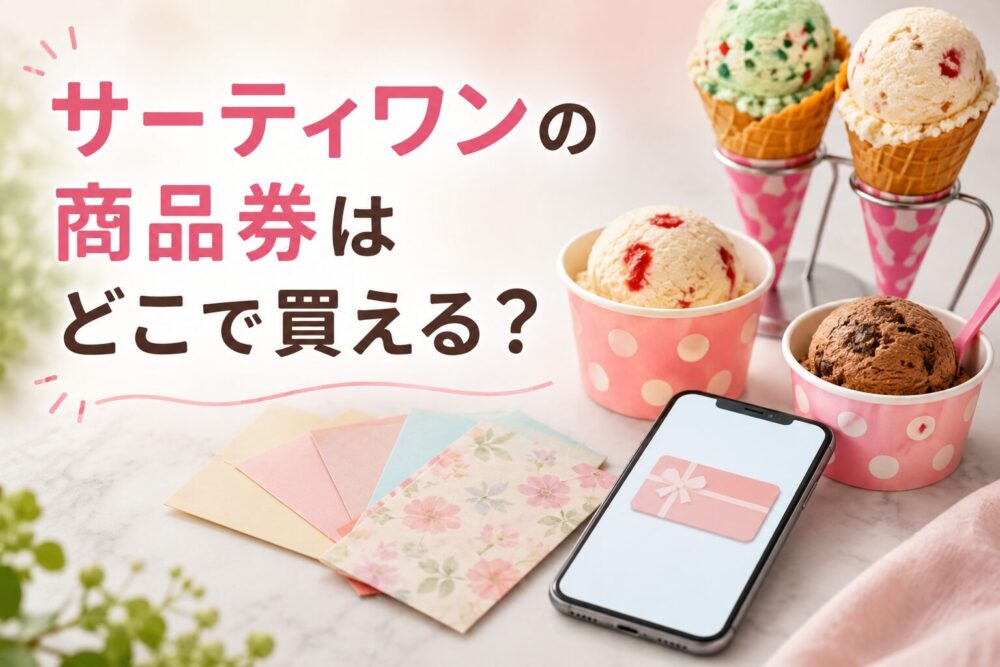 サーティワンの商品券はどこで買えるのか徹底調査