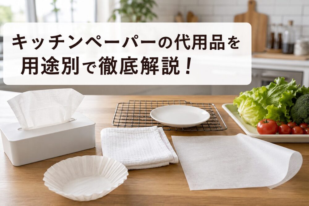 キッチンペーパーの代用品を用途別で徹底解説