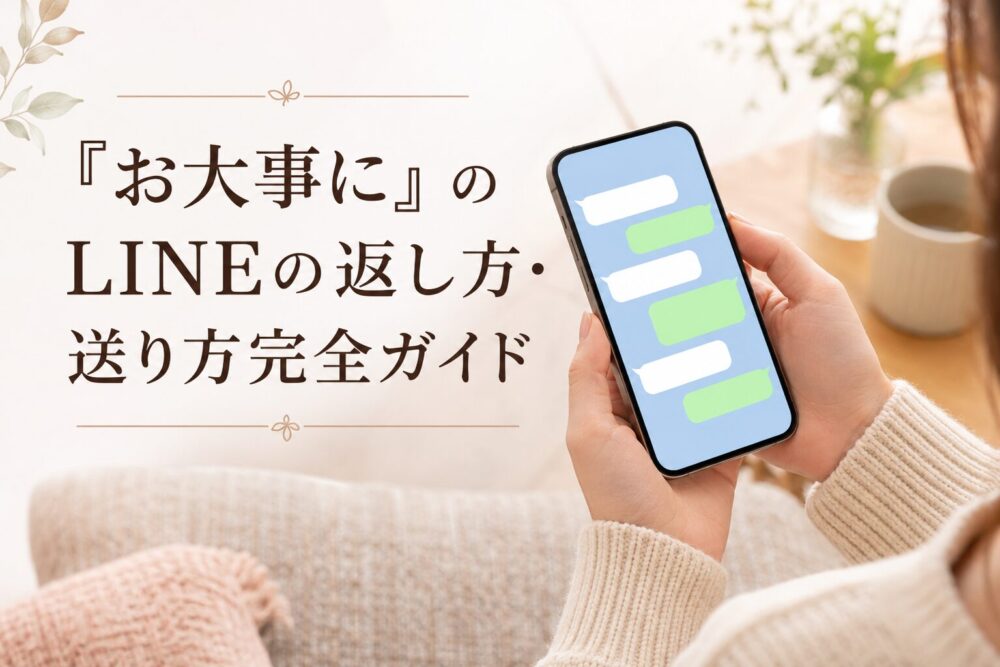 「お大事に」のLINEの返し方・送り方完全ガイド