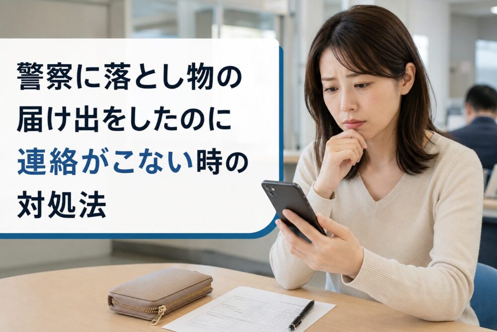 警察に落とし物の届け出をしたのに連絡がこない時の対処法